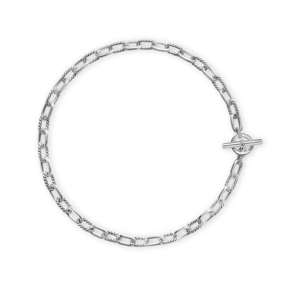 Sterling silver •  • Necklace, 8.5mm • Toggle clasp-