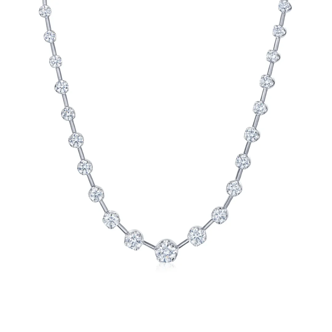 STARRY NIGHT GRADUATED DIAMOND LINE NECKLACE