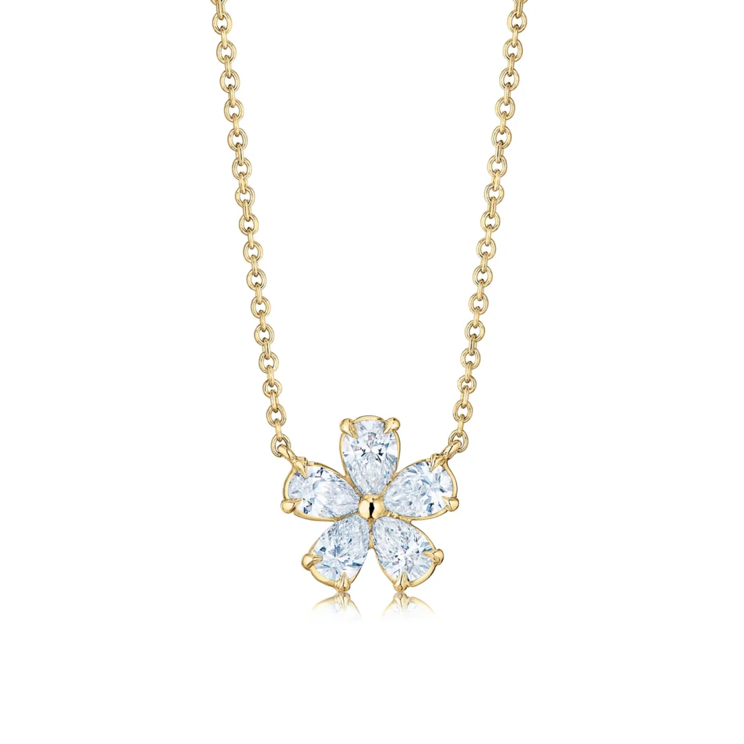 DIAMOND FLOWER PENDANT
