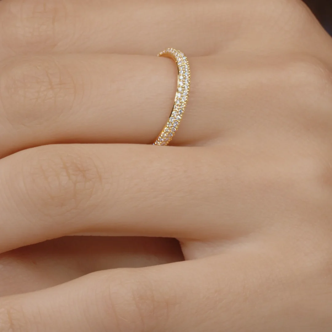 MOONLIGHT 3-ROW DIAMOND BAND