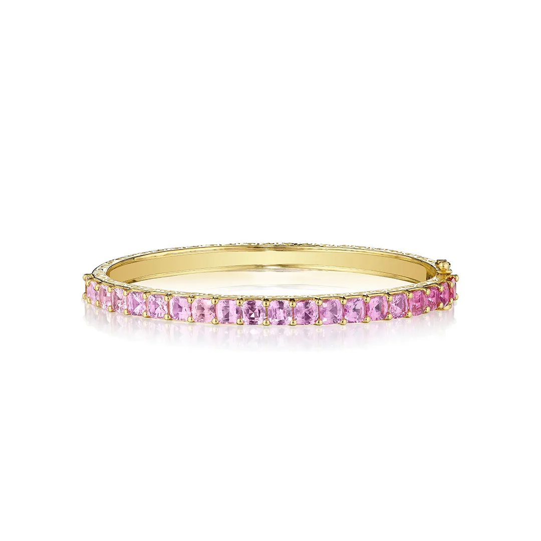 PINK SAPPHIRE OMBRE BANGLE