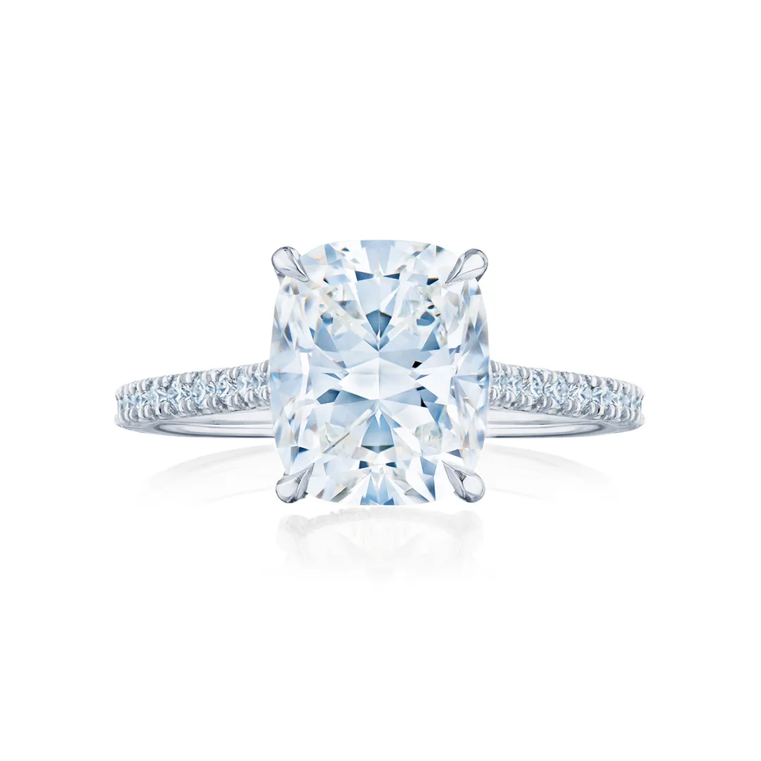 3.02CT KWIAT CUSHION DIAMOND ENGAGEMENT RING