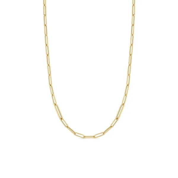 ALTERNATING SIZE PAPERCLIP LINK 17 INCH CHAIN
