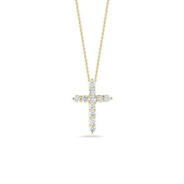 TINY TREASURE DIAMOND CROSS NECKLACE