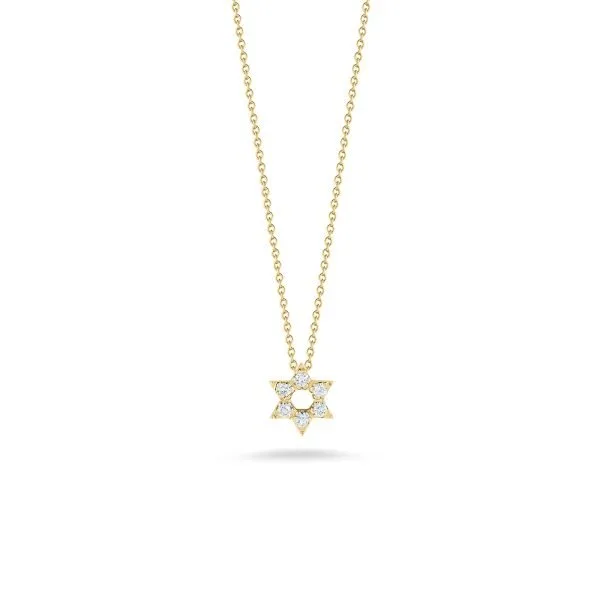 TINY TREASURES DIAMOND STAR OF DAVID NECKLACE