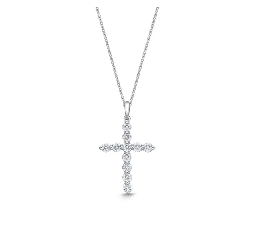 Single Prong Cross Pendant