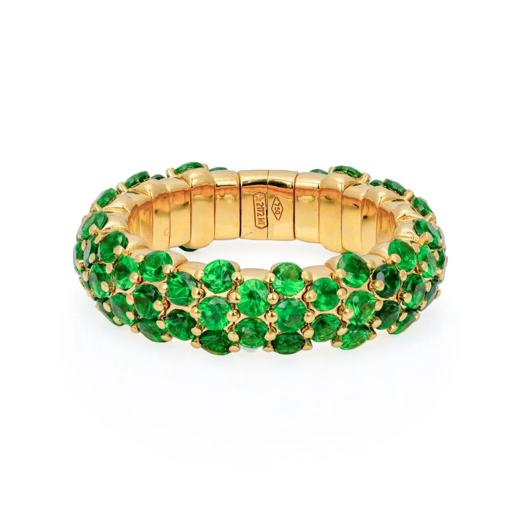 Emerald Domed Stretch Ring