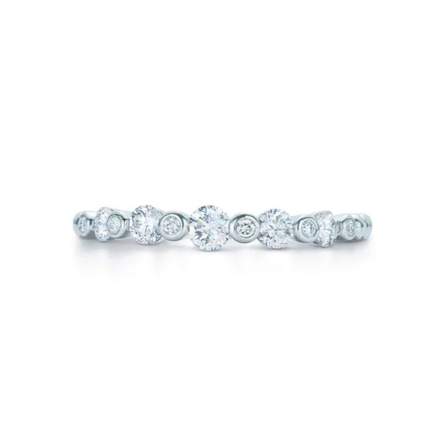 Half Circle Ring with Diamonds