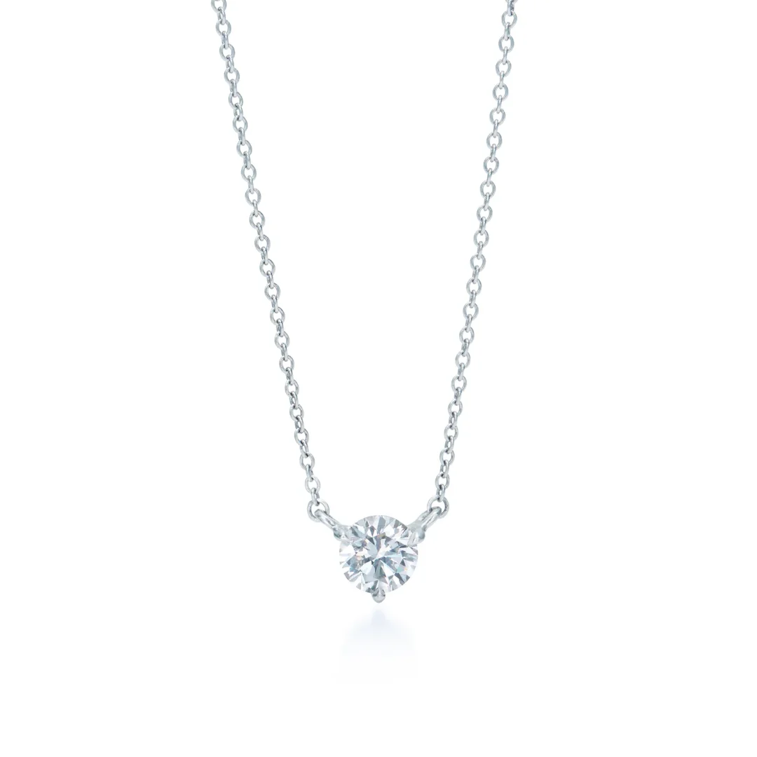 Classic 3-PRONG Solitaire Pendant