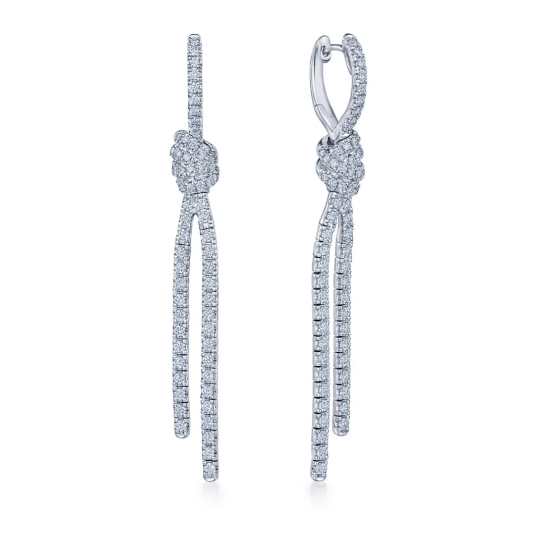 Drop Earrings with Diamonds