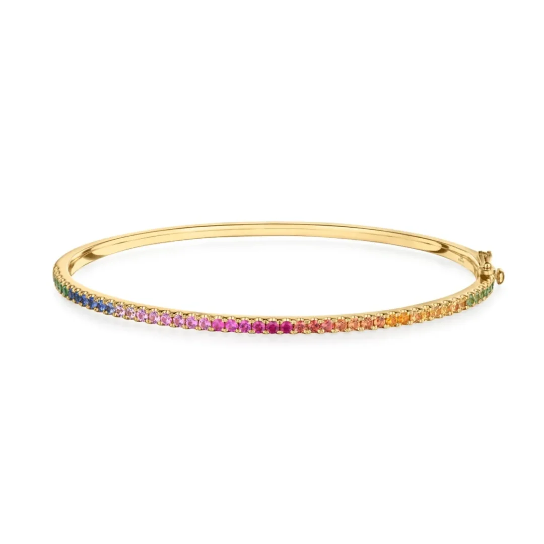 Bangle with Gemstones, 2.10 mm