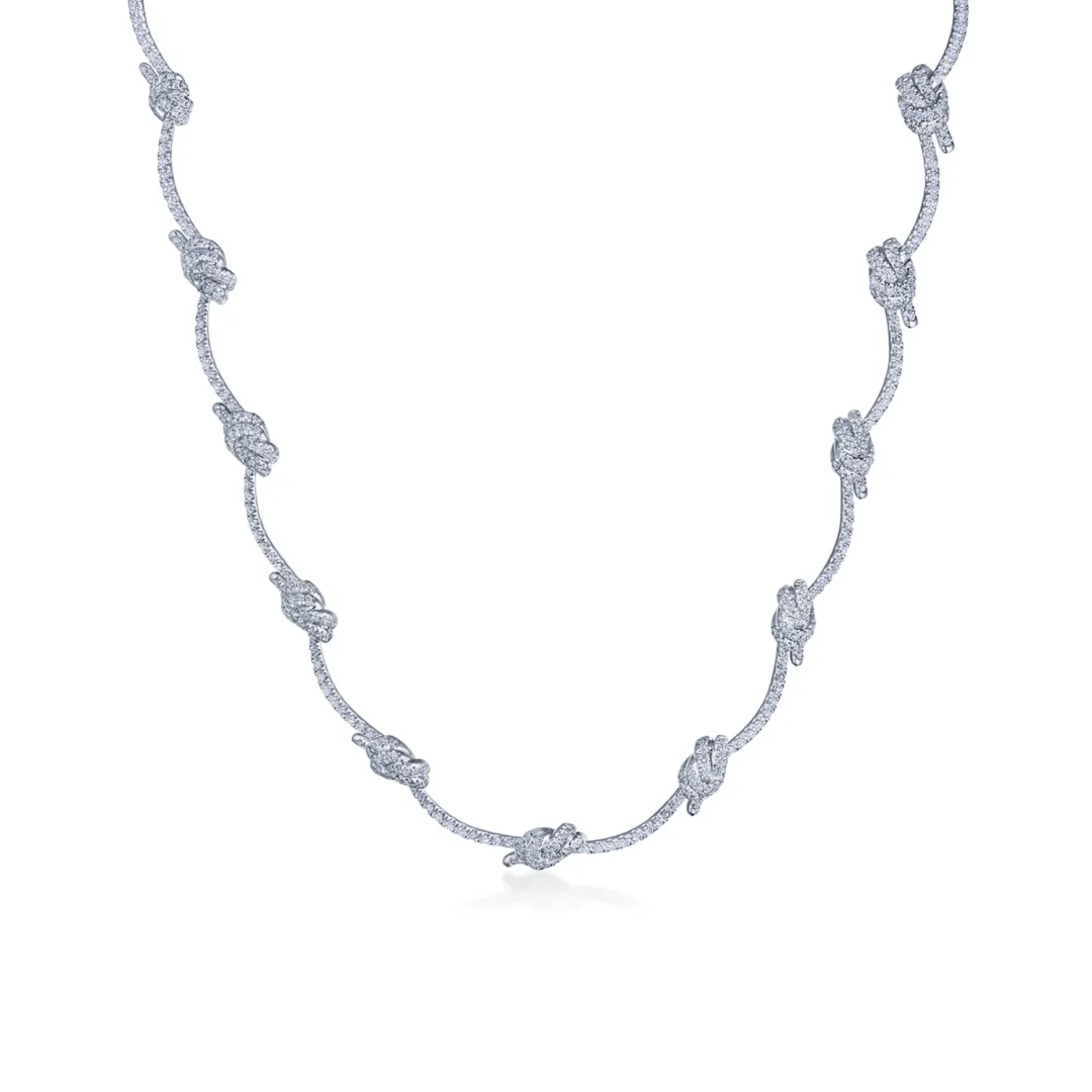 Entwine Diamond Knot Multi-Station Necklace