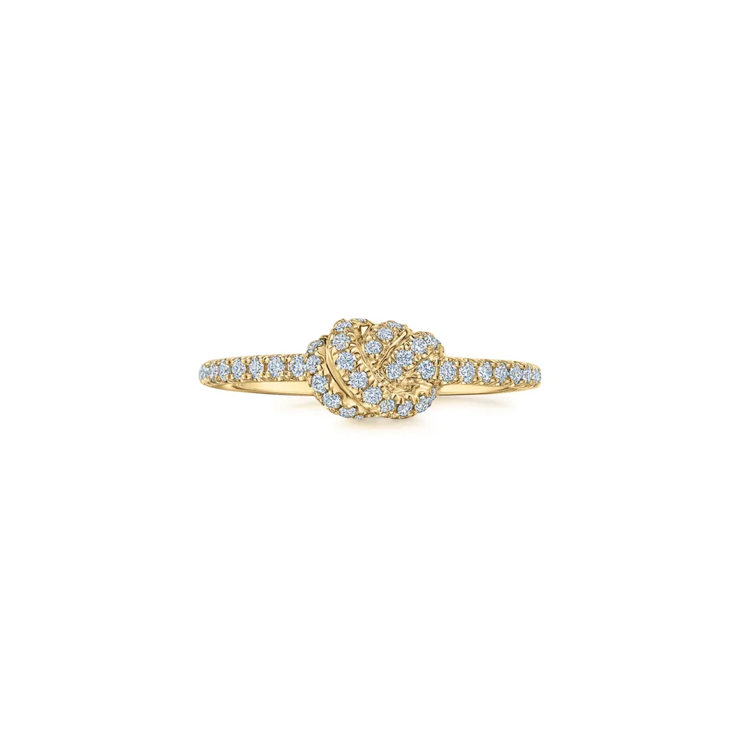 Entwine Petite Ring with Diamonds