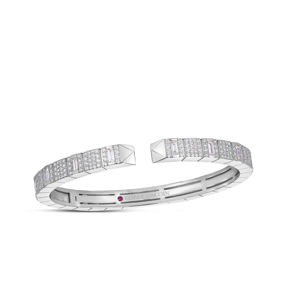 OBELISCO MIXED CUT PAVE DIAMOND BANGLE