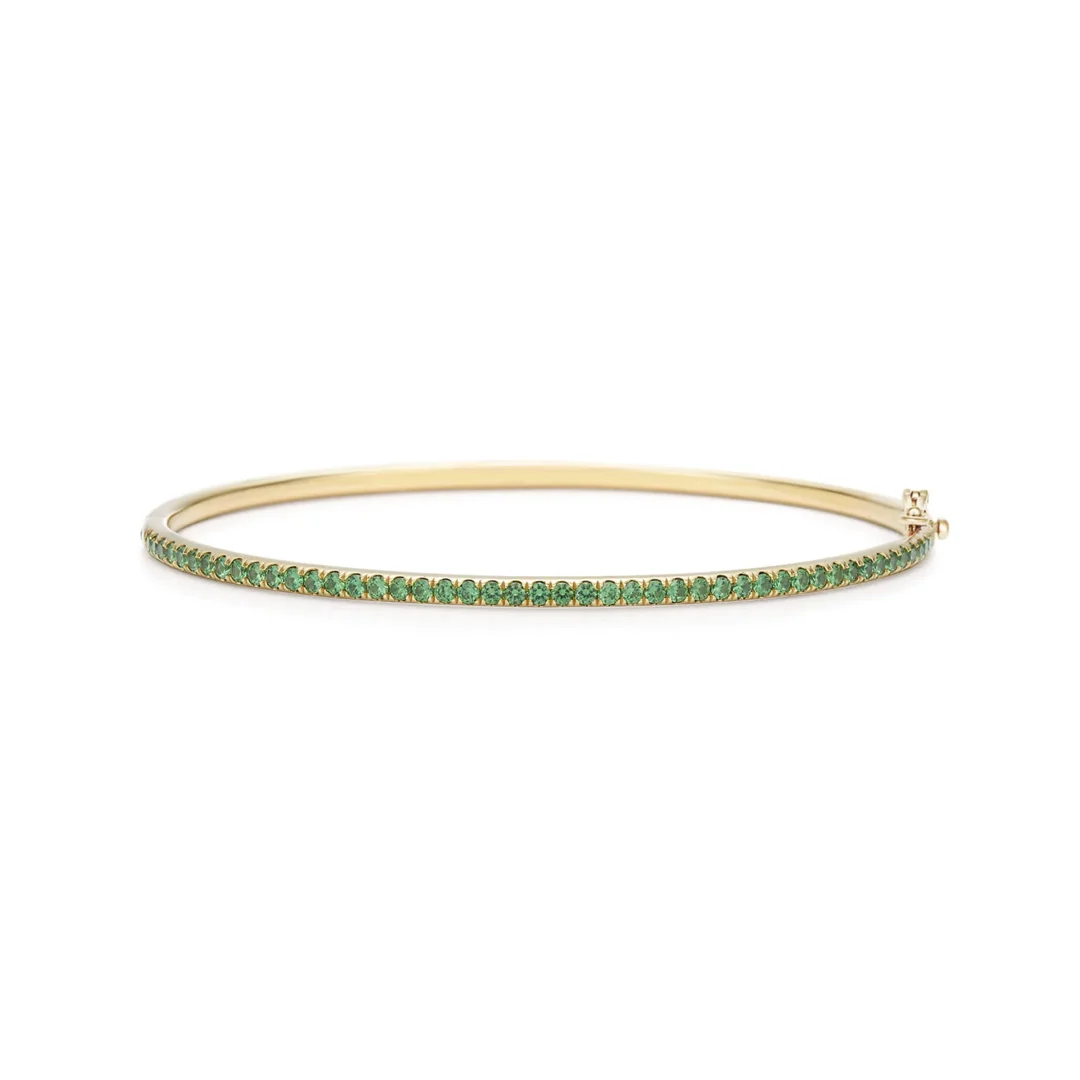 Kwiat Stackable Slim Bangle with Tsavorites