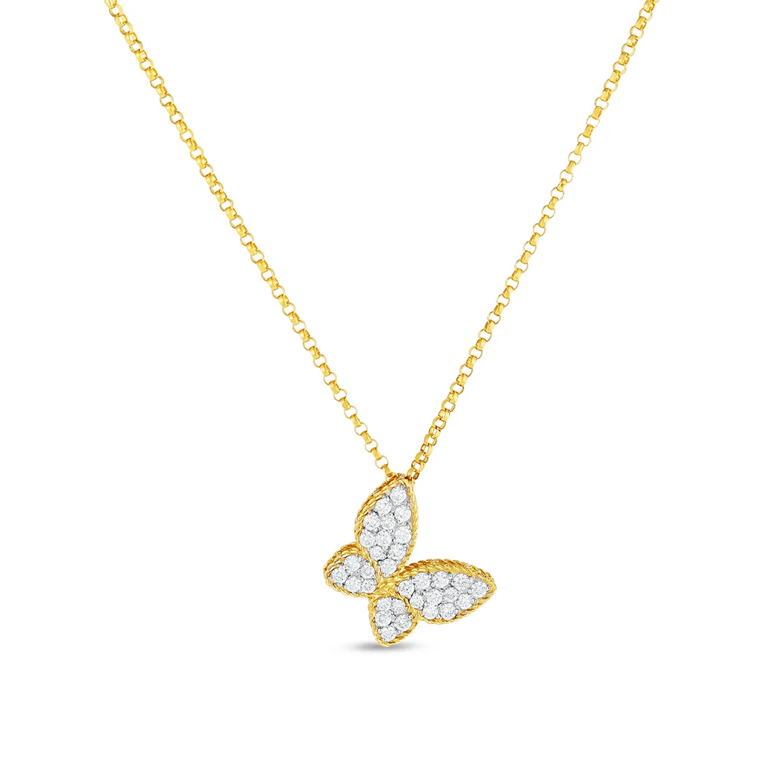 Butterfly Pendant with Diamonds