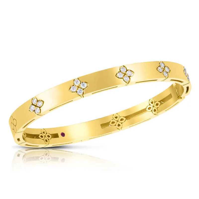 LOVE IN VERONA DIAMOND ACCENT WIDE BANGLE