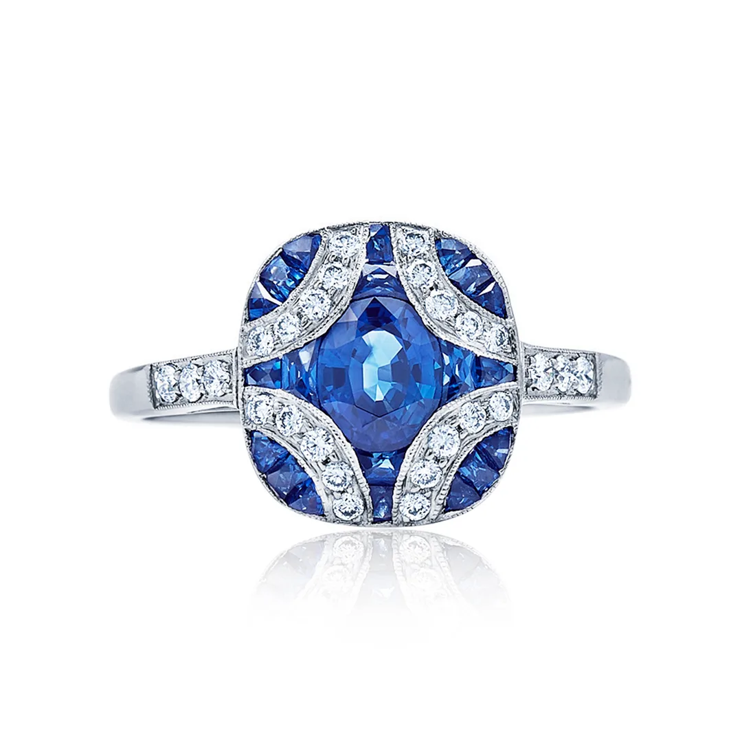 Argyle Sapphire & Diamond Ring