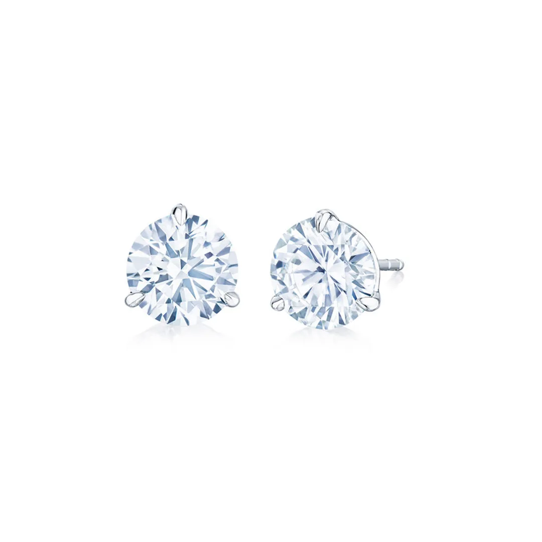 Kwiat Round ™Diamond Stud Earrings