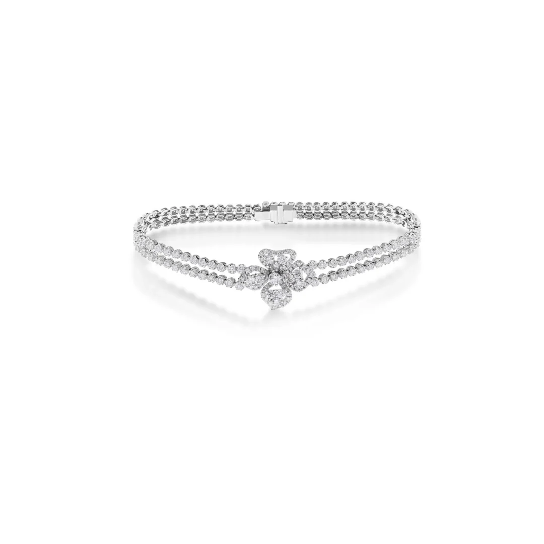 CLASSIC DIAMOND FIORE COUTURE DOUBLE BRACELET