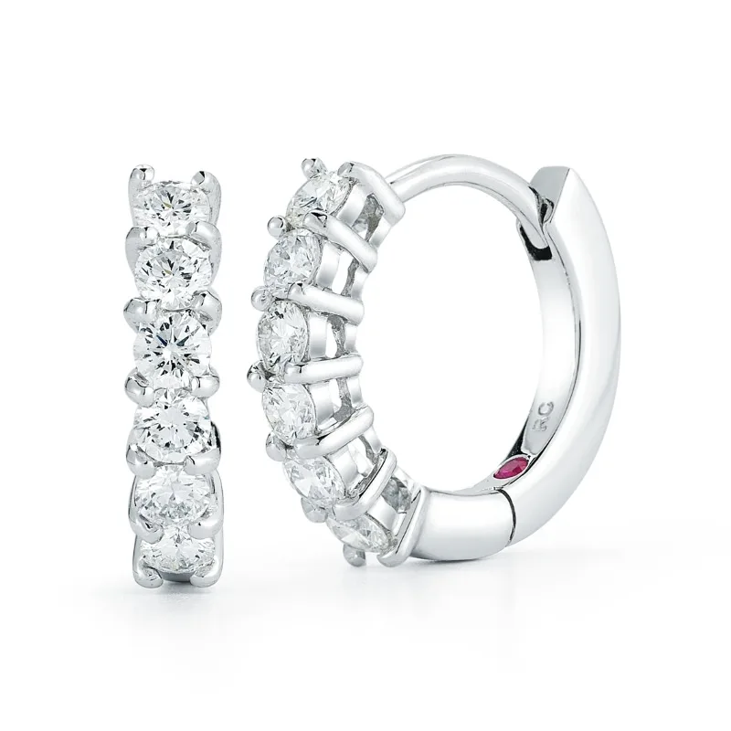 CLASSIC DIAMOND HUGGY EARRINGS