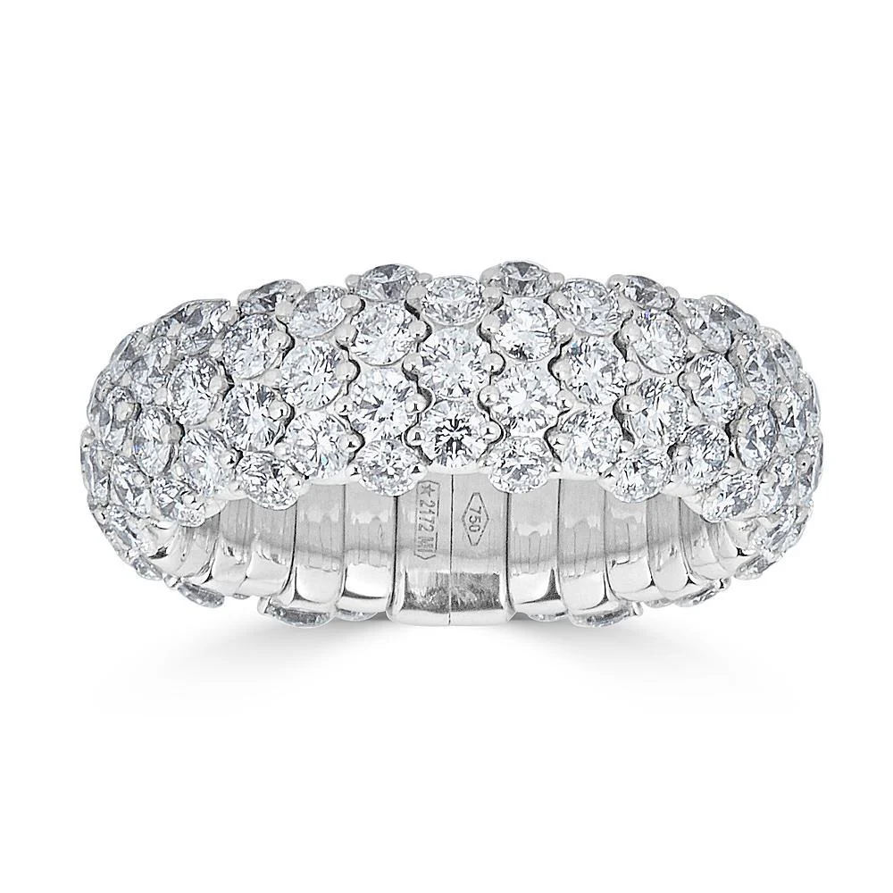 DIAMOND DOMED SMALL STRETCH RING
