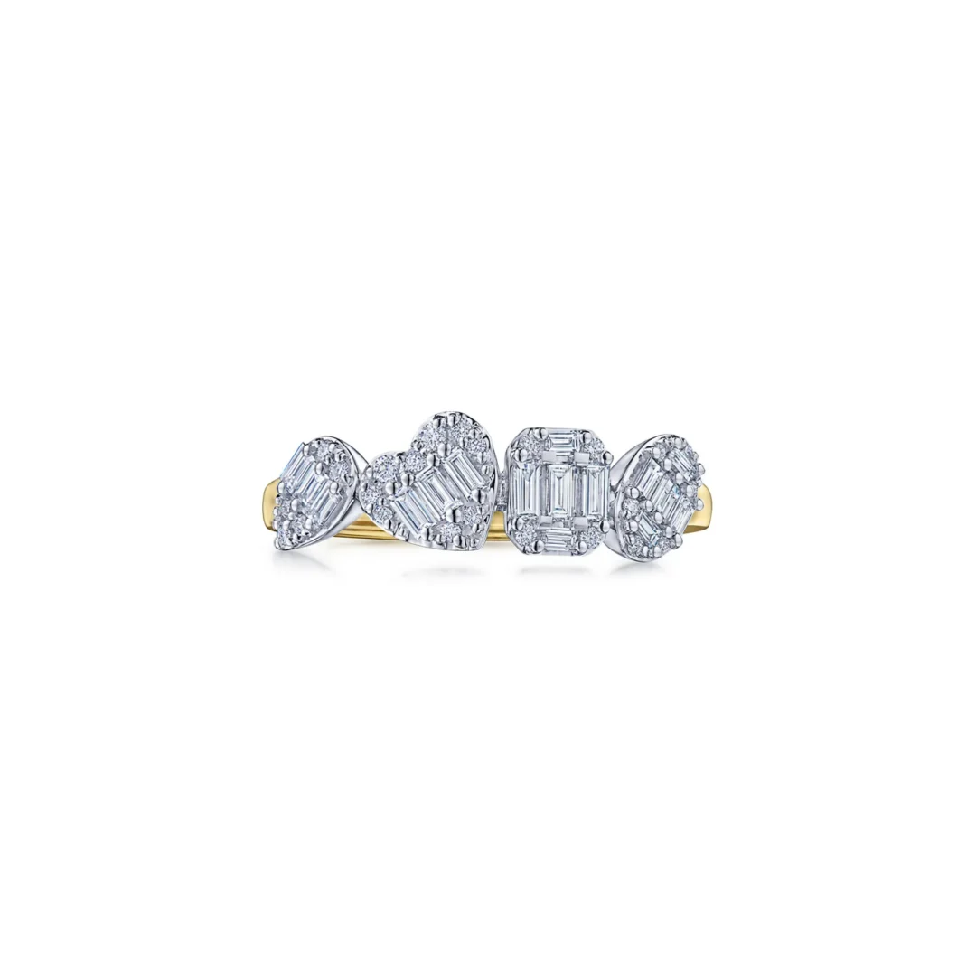 Sunburst Multi Shape Ring